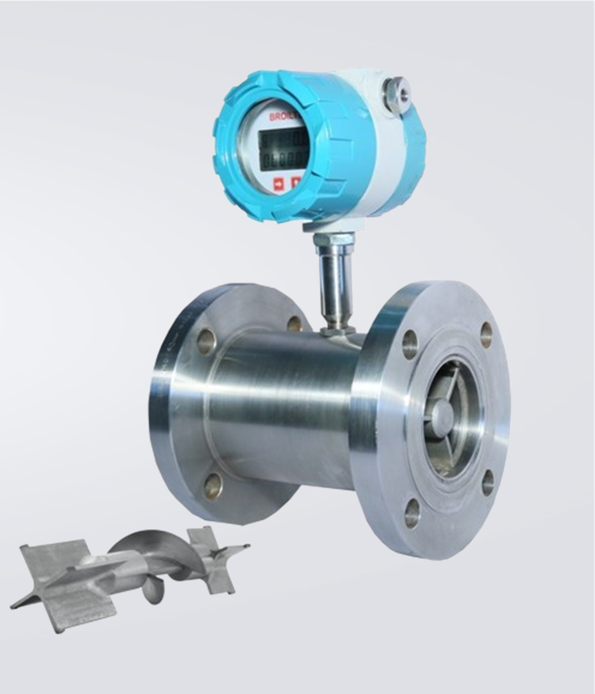 Helical Rotor Flow Meter with Flange end Connections